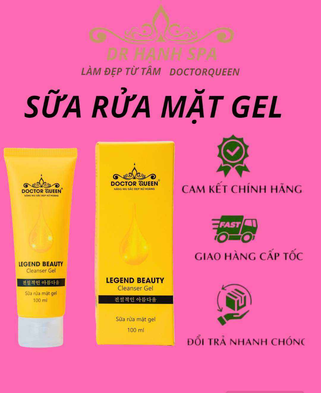 Sữa Rửa Mặt Gel Doctorqueen
