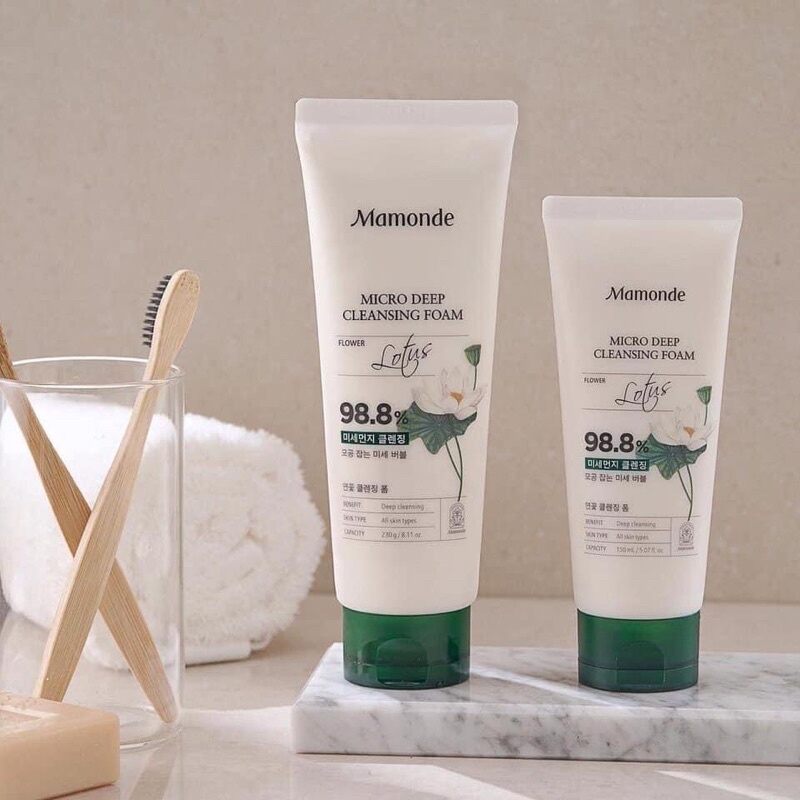 Sữa rửa mặt Mamonde Lotus Micro Deep Cleansing Foam
