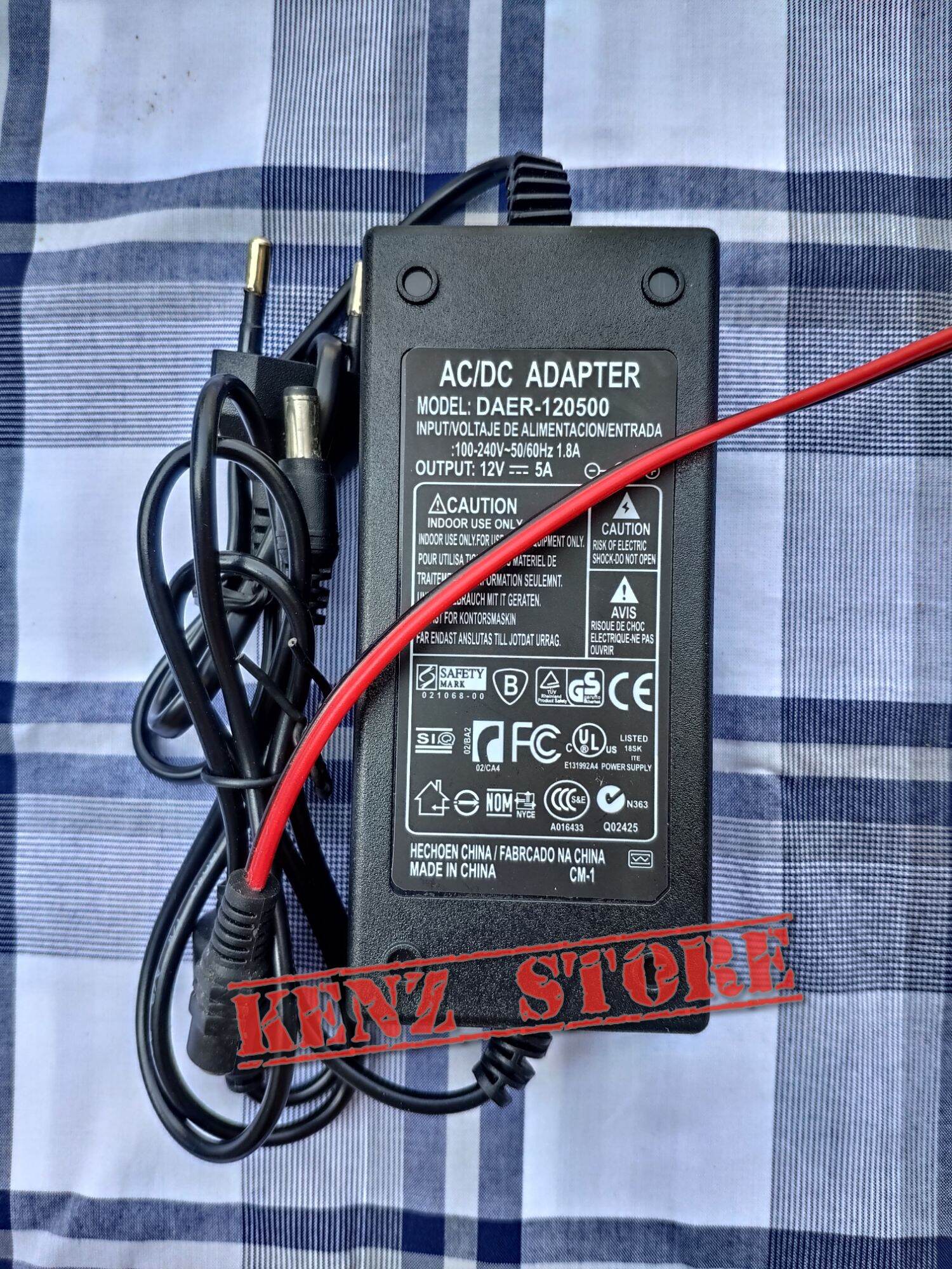 Nguồn 12V-5A tặng kèm giắc cái