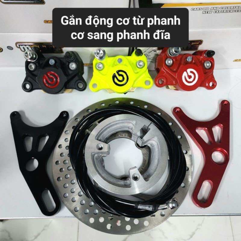 Combo độ phanh đĩa sau xe điện