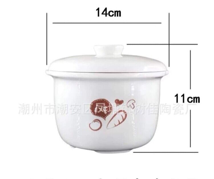 Thố sứ nồi bear 0,8l