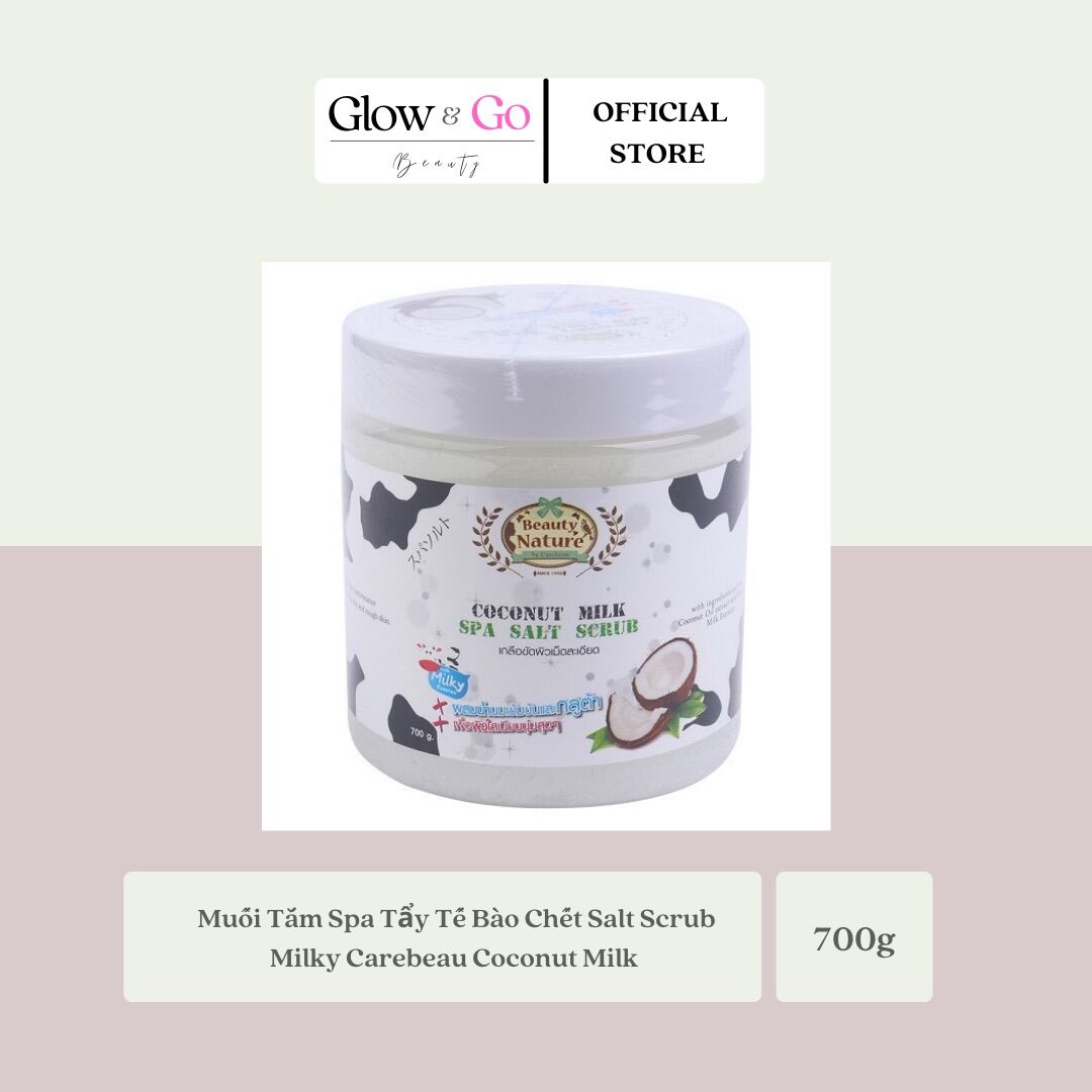 Muối Tắm Spa Tẩy Tế Bào Chết Salt Scrub Milky Carebeau 700g