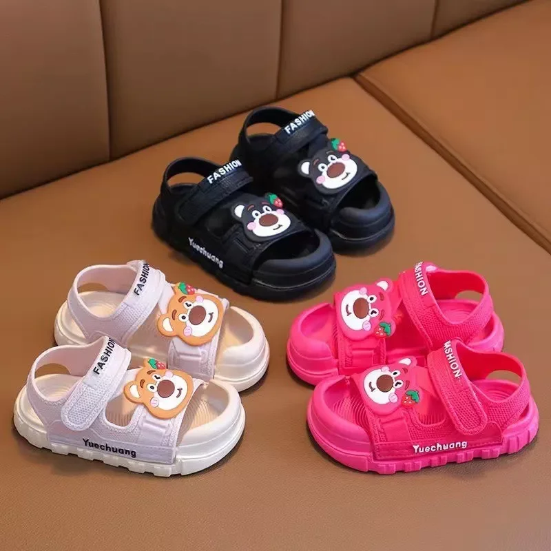 Sandal nhựa PVC có quai dán tiện lợi cho bé trai bé gái -Dép quai hậu đi mưa sắc màu bảo vệ mũi chân