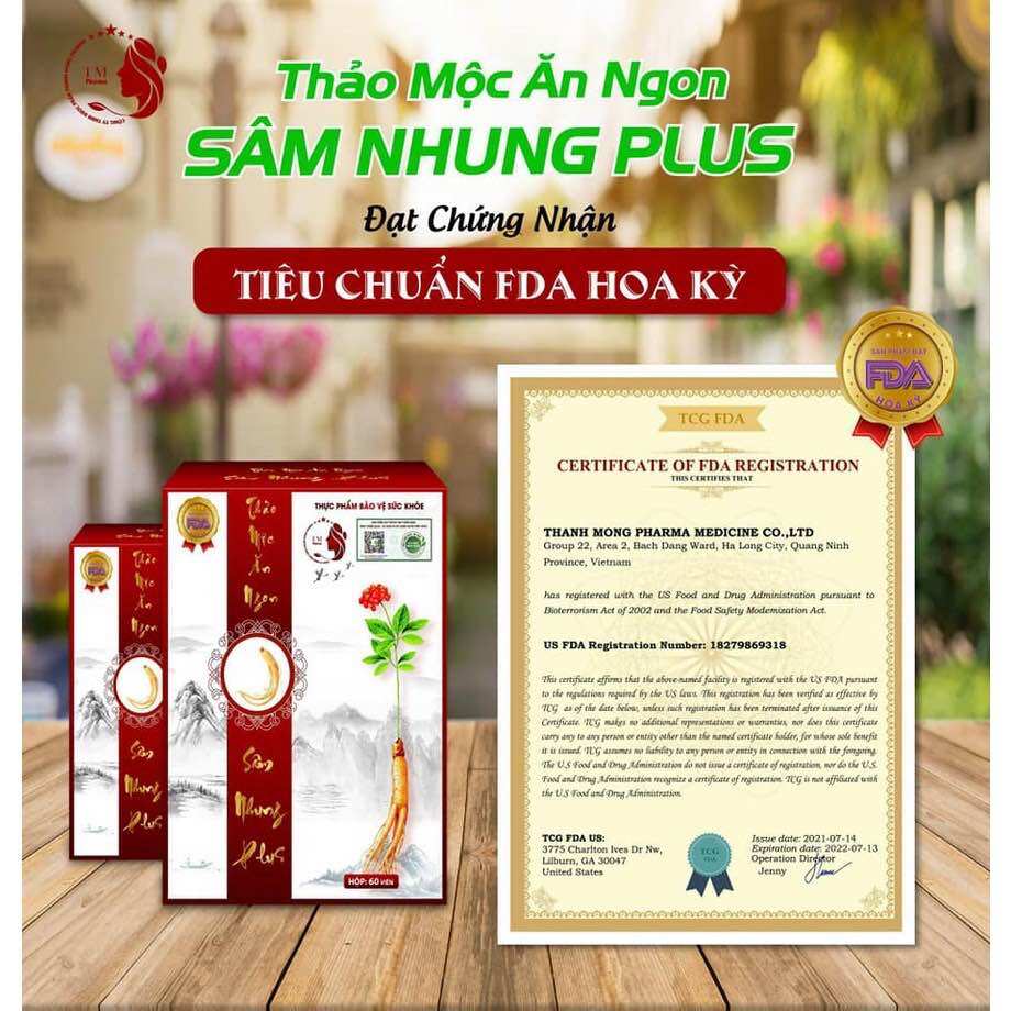 Sâm nhung plus Tăng cân-Ăn ngủ ngon