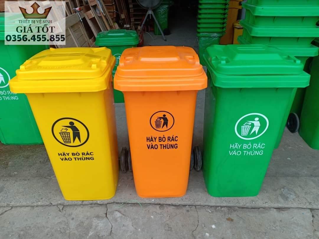 Thùng rác nhựa công cộng 240L ( hàng nhập khẩu )