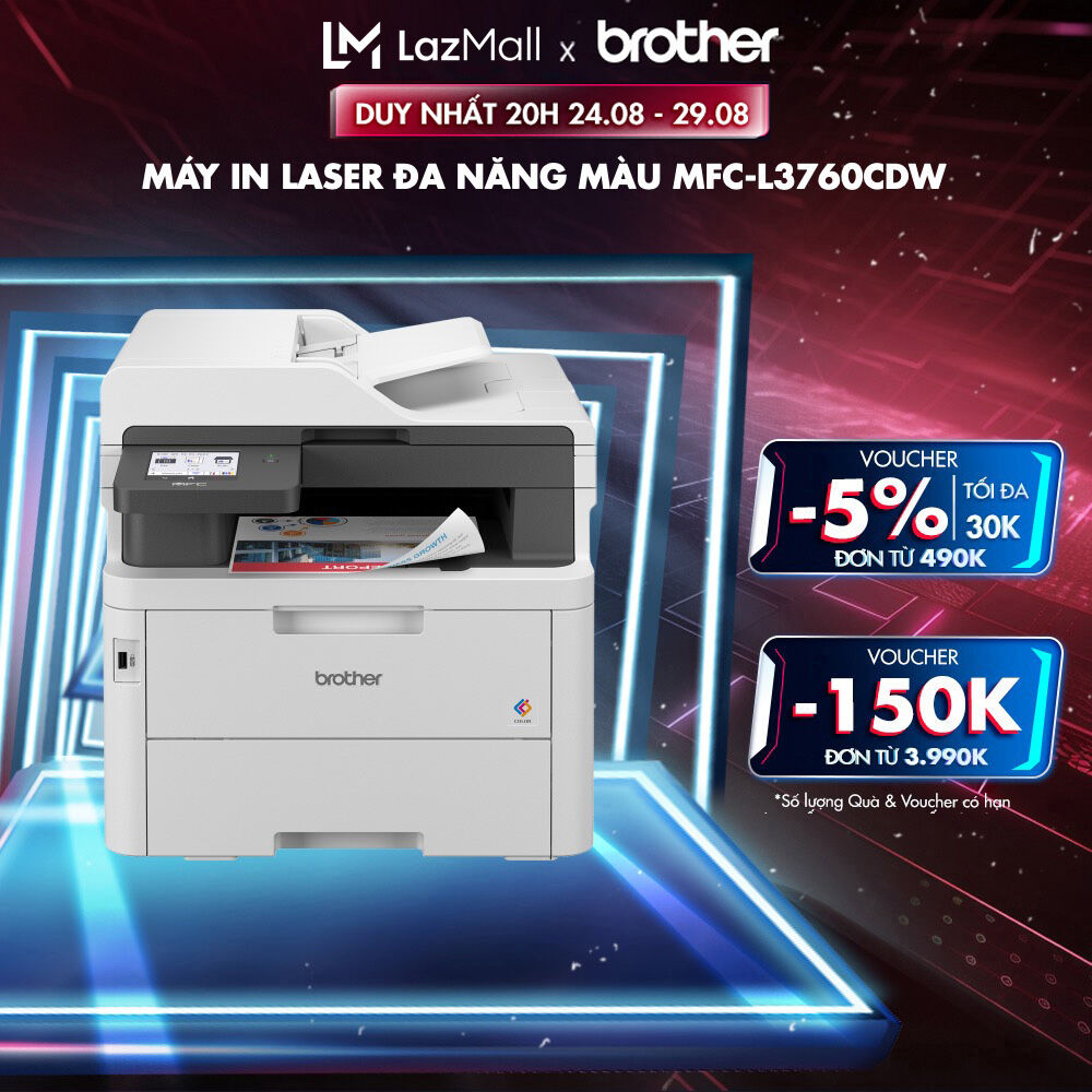 Máy in laser đa năng màu mfc-l3760cdw