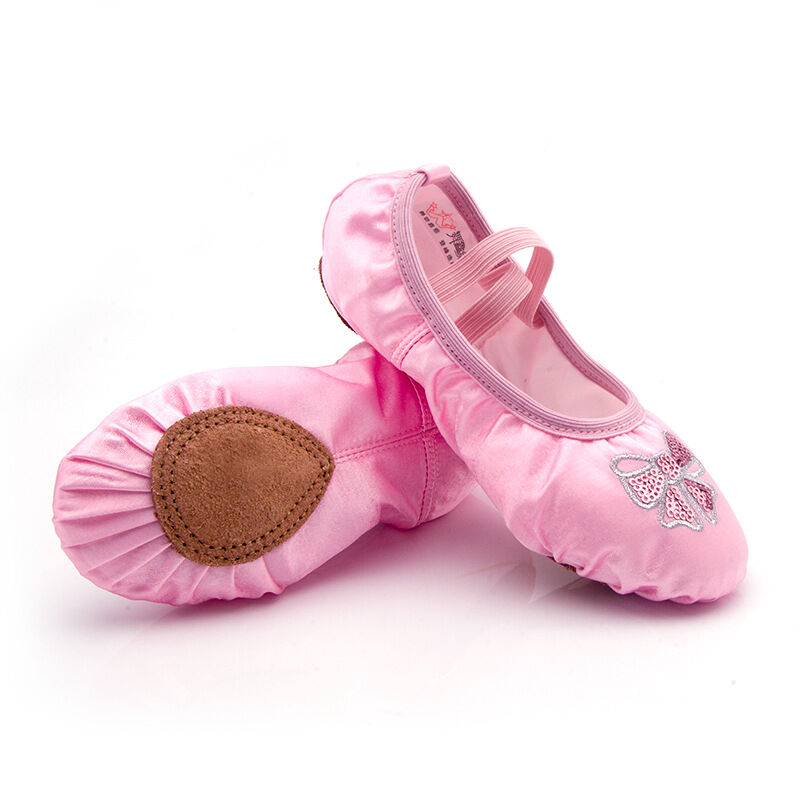 [HCM]GIÀY MÚA BALLET SATIN HỒNG CAO CẤP (Size 25 đến 37)