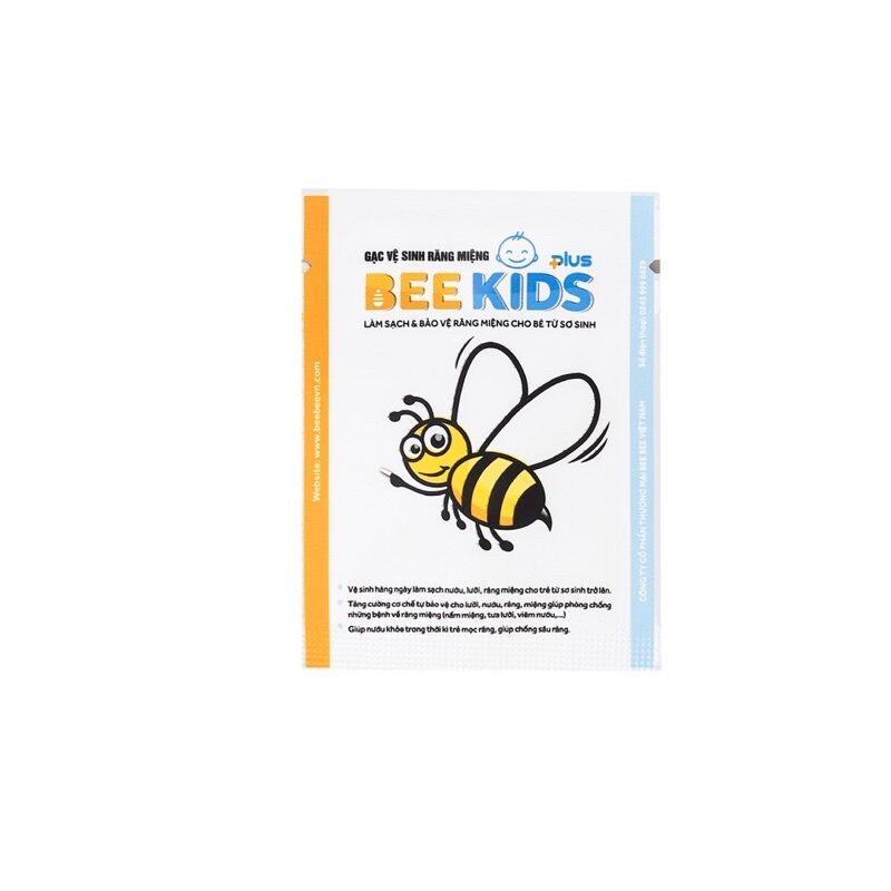 Gạc Rơ Lưỡi Bee Kids (hộp 30 chiếc siêu tiết kiệm)