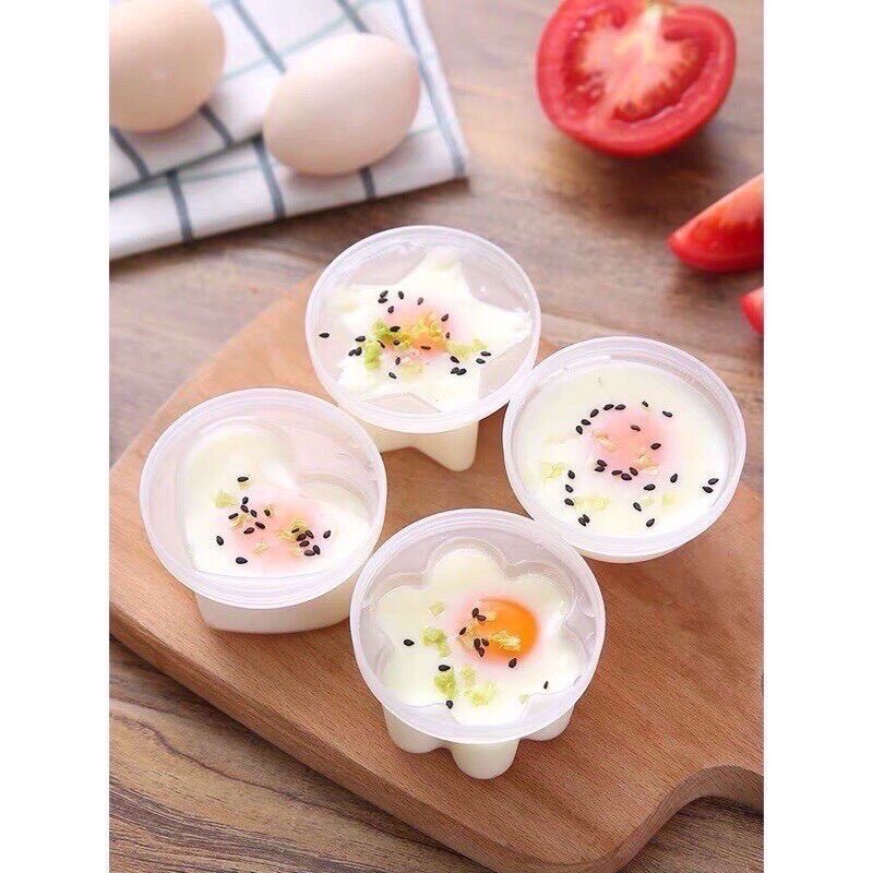 Bộ Khuôn Hấp Trứng, Hấp Bánh Cho Bé Ăn Dặm
