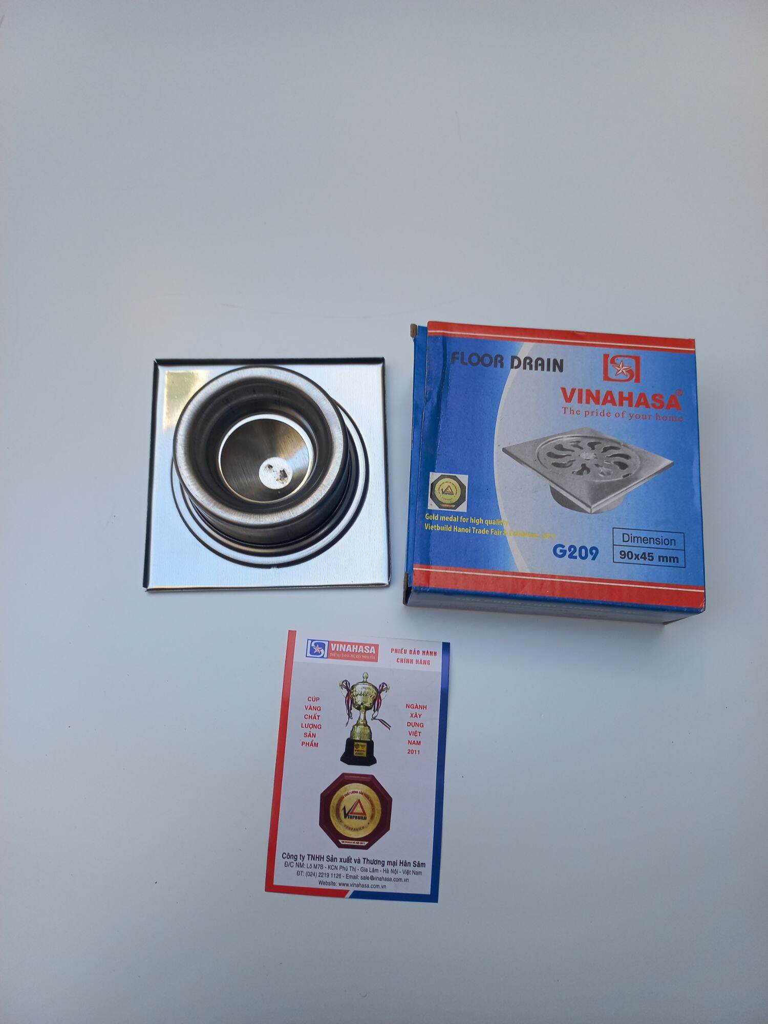 Thoát sàn inox VINAHASA D76 và D90