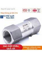 YUHANZHE | Van Một Chiều Inox Áp Suất Cao Dùng cho Nước Dầu Khí DN15