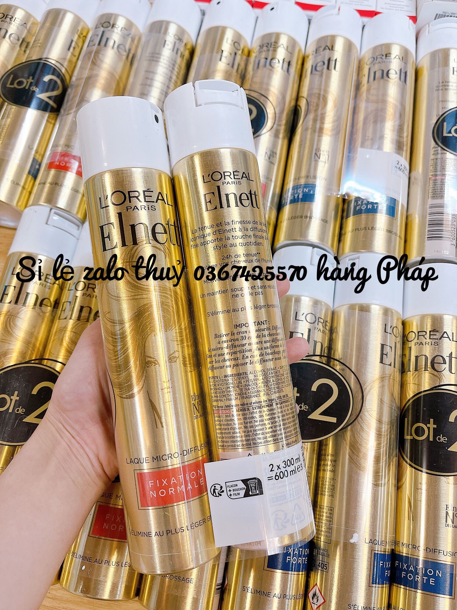 (Hàng Pháp săn sale ) Xịt dưỡng giữ nếp tóc L’oreal Elnett