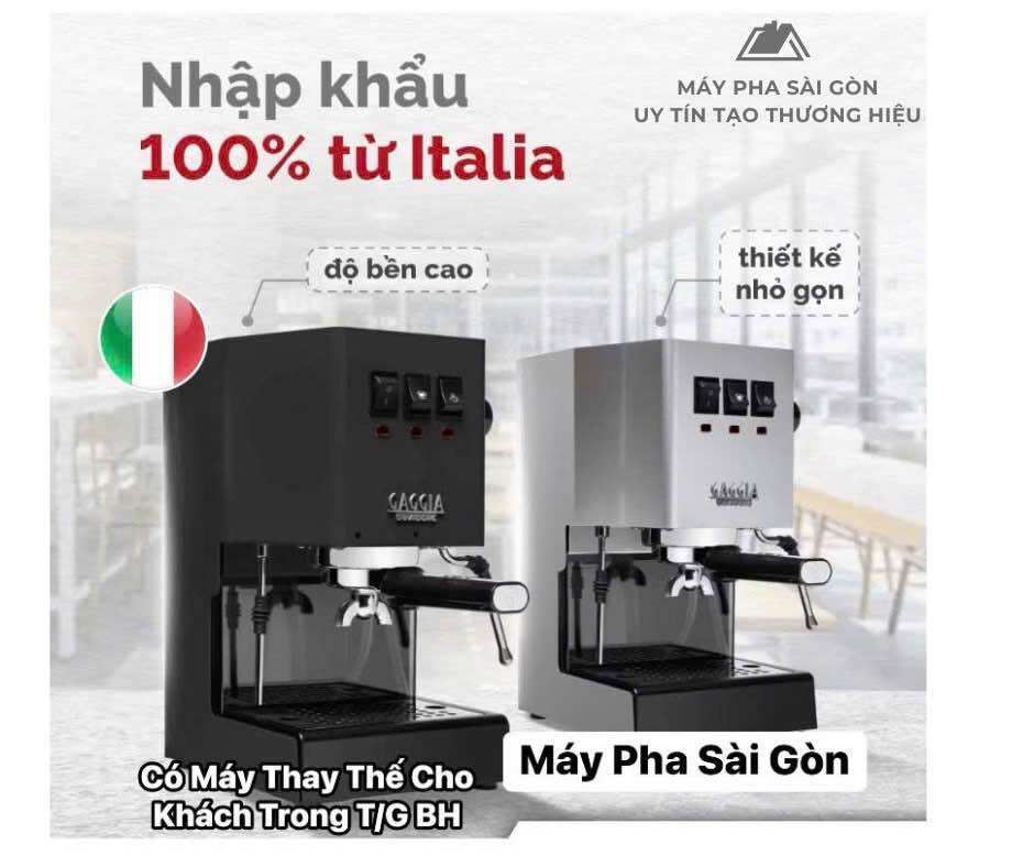 Máy pha cà phê Gagia Classic E24 Phiên bản mới nhất Nồi Đun Đồng italy 100%