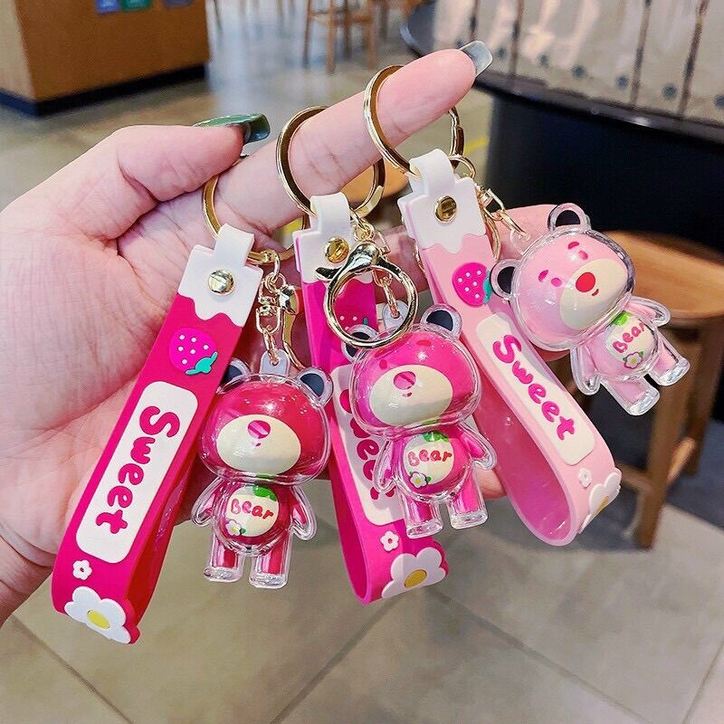 Móc khoá gấu dâu lotso
