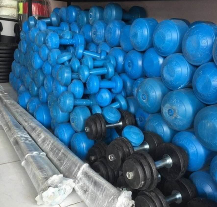 tạ nhựa tập gym viên 5kg         65/1 viên