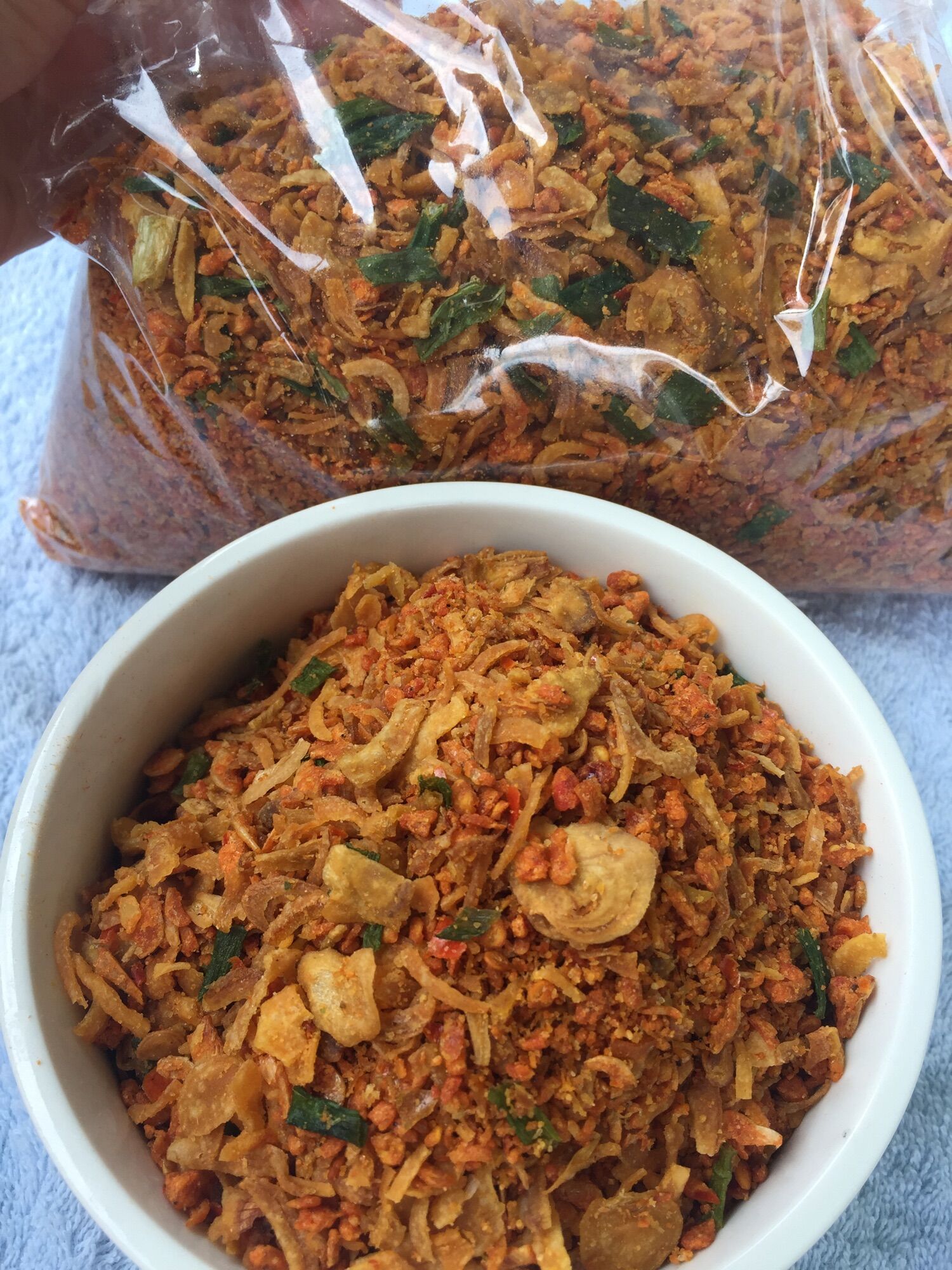 [500GR] Muối Tôm Hành Phi Muối Ớt Tây Ninh