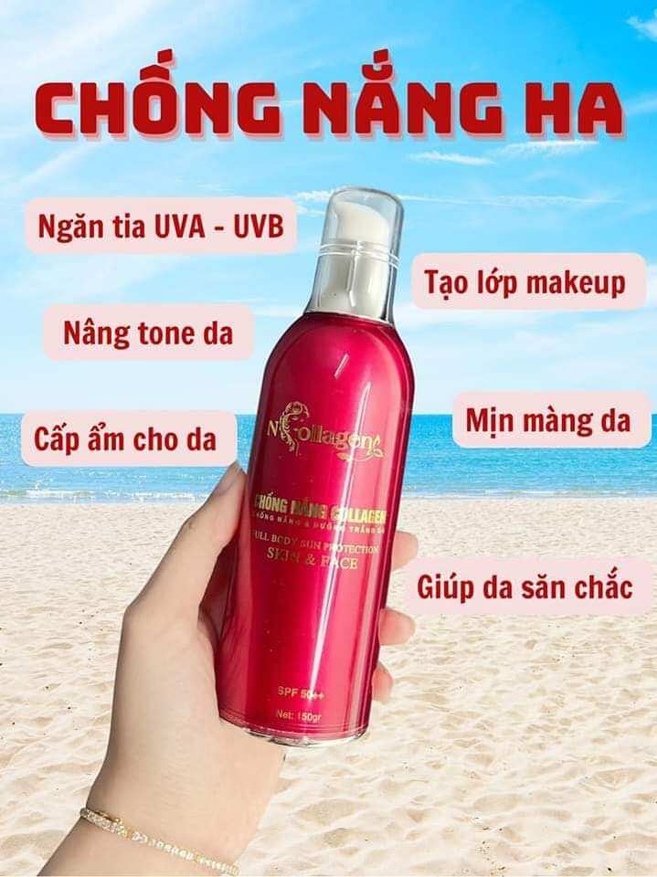 Kem chống nắng ha ncolagen chính hãng cty