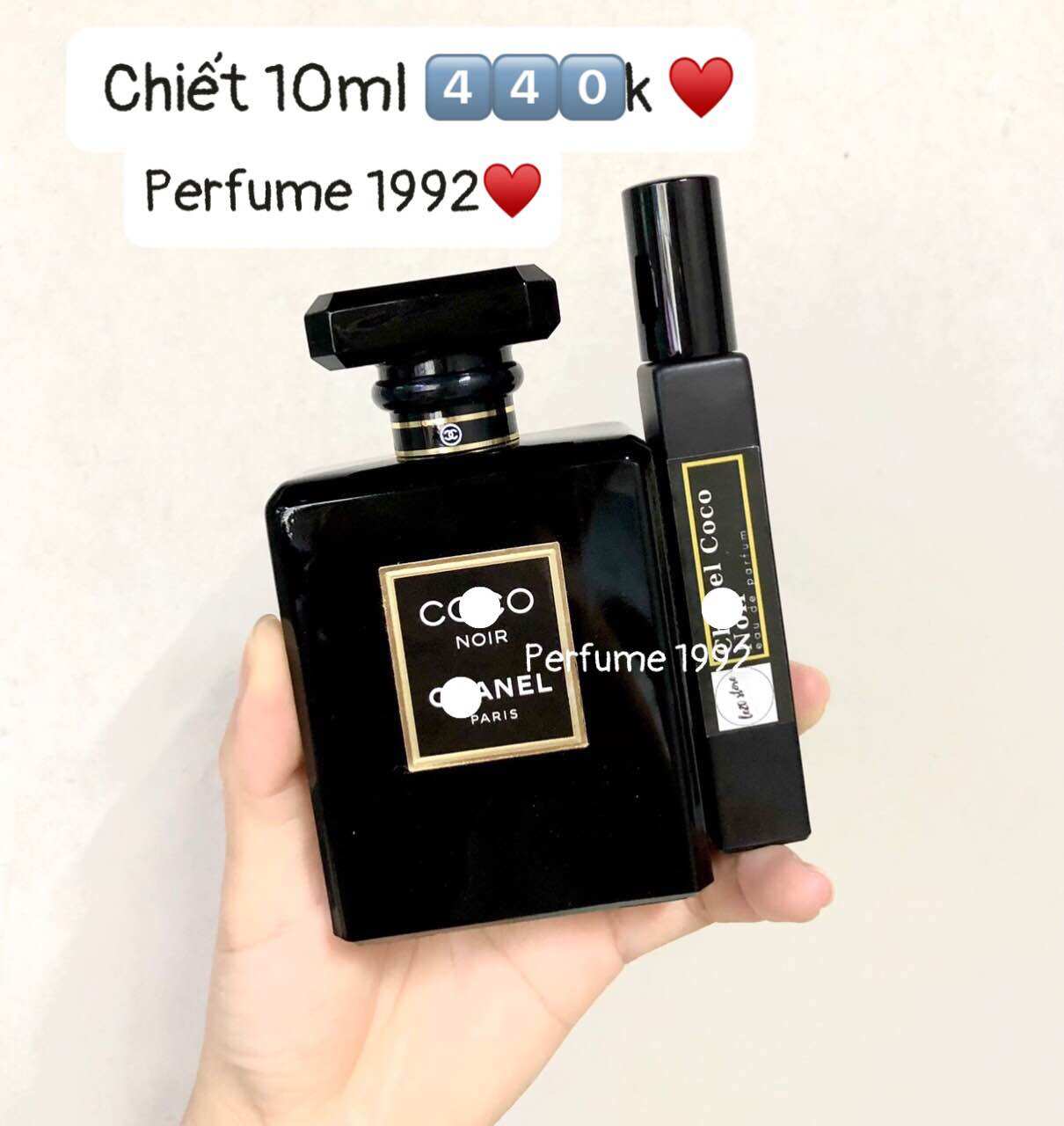 [10ml] Nước hoa nữ Cao cấp chính hãng Coco Noir EDP Sang trọng Thơm lâu 48h dành cho hẹn hò công sở xách tay Pháp tiện dụng 5ml 10ml