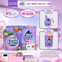 Combo Túi lau sàn MaxKleen hương Ngàn hoa ngọt ngào 3.6 kg + Túi viên hương Huyền Diệu 34 viên + Khăn ướt
