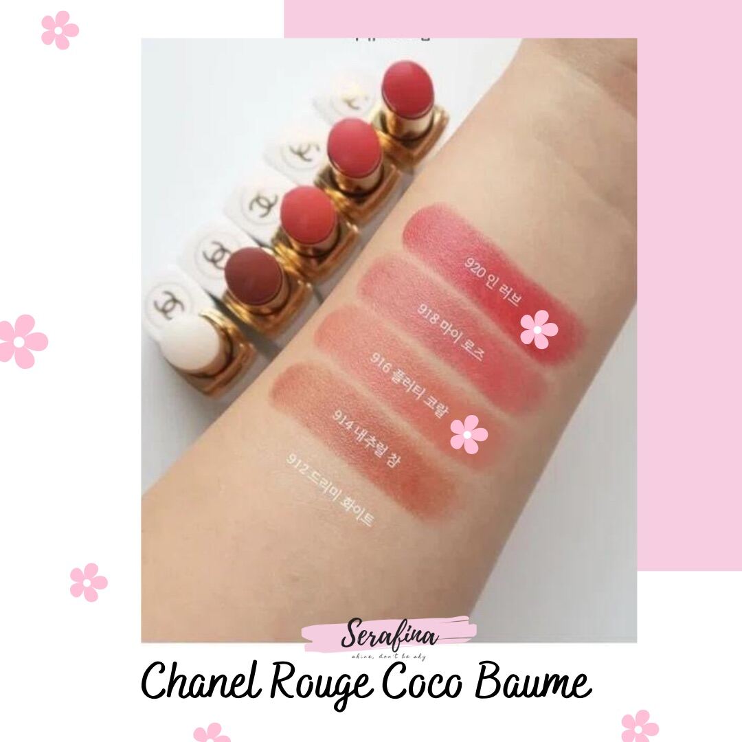 Màu 916- 920- 922- Son dưỡng môi có màu Chanel Rouge Coco Baume 3,5 g  fullbox 