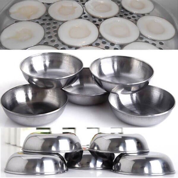 Combo 10 chén làm bánh bèo , đựng nước chấm inox dầy loại 1