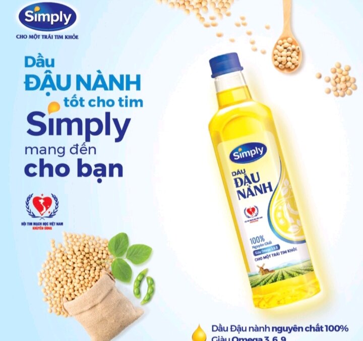 Dầu  Ăn Simply Đậu Nành 1 lít
