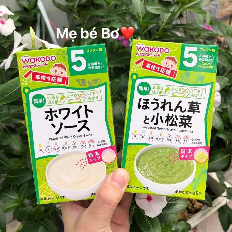 [Gói lẻ] Bột ăn dặm Wakodo Nhật Bản cho bé từ 5tháng, date xa