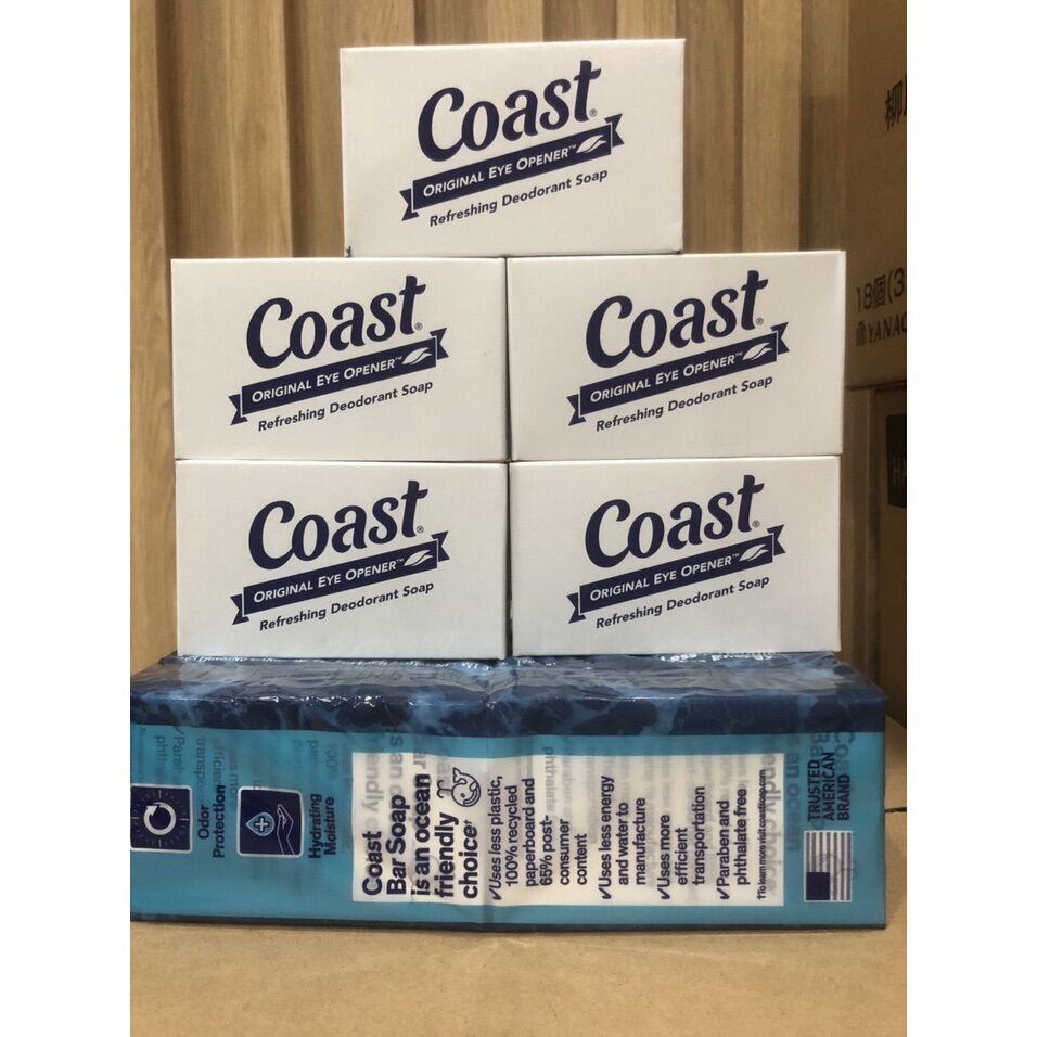 Set 4 cục xà bông coast mỹ