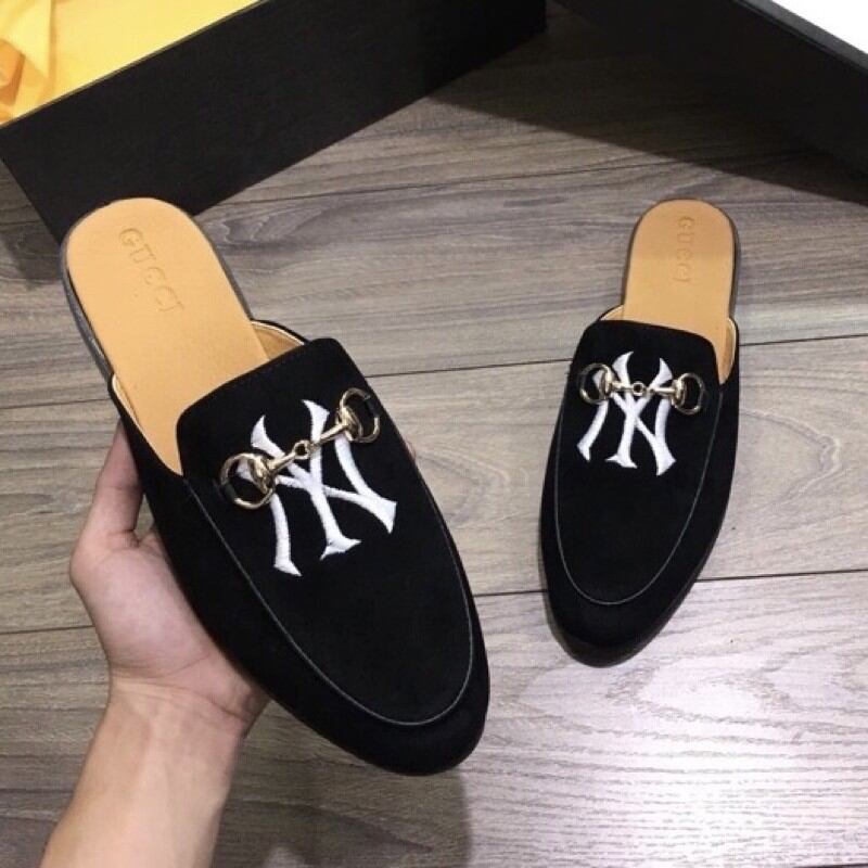 Giày sục da nỉ sục ny nam nữ