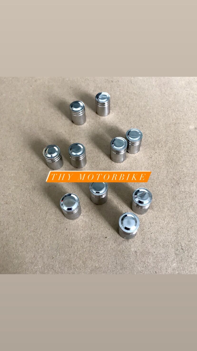 Nắp van vòi xe máy inox Trơn
