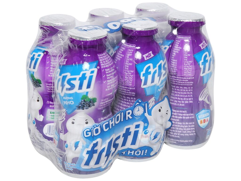 [HCM]Thùng sữa fristi nho 48 chai 80ml
