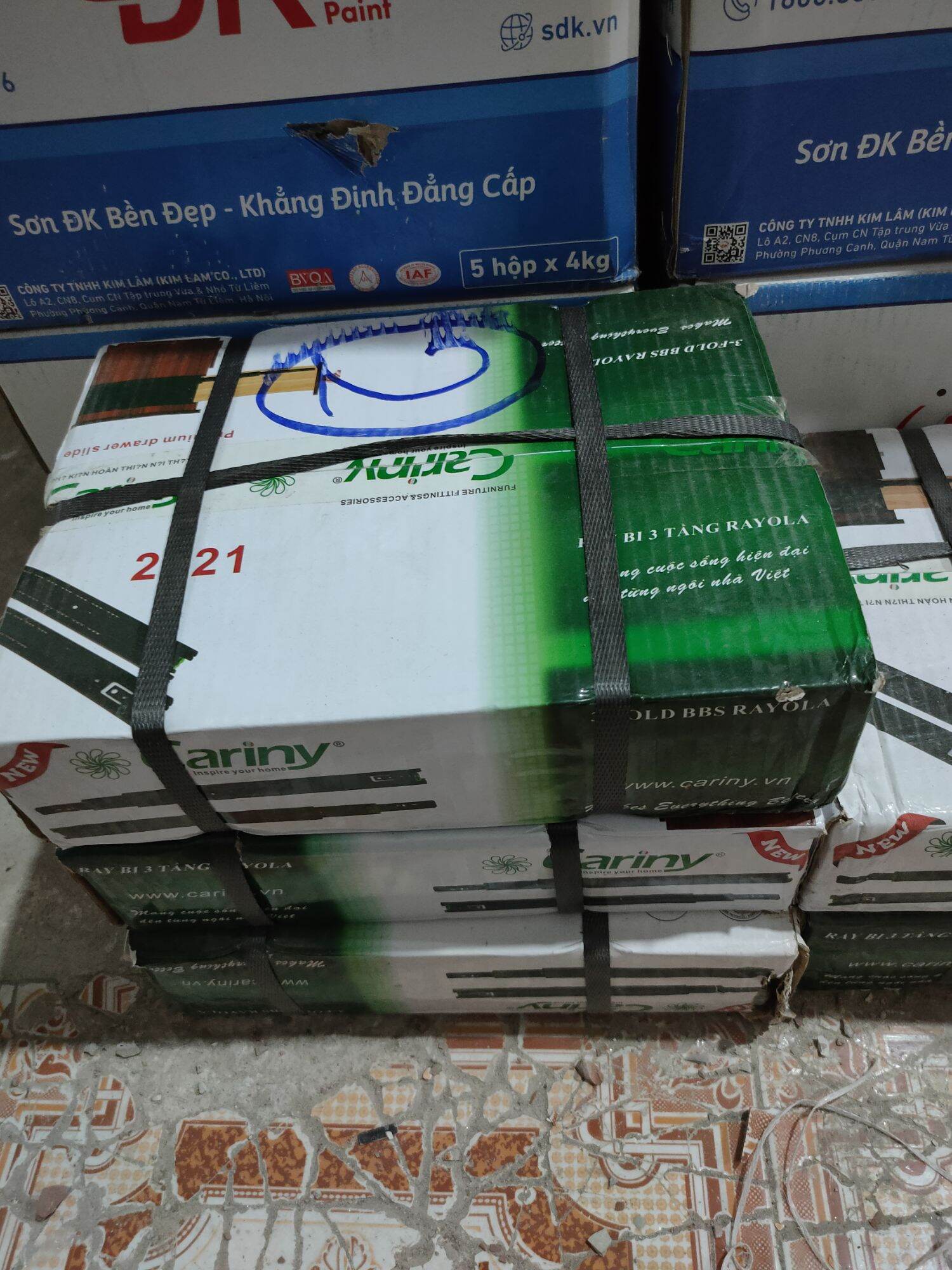 Ray bi 3 tầng cariny các cỡ không giảm chấn