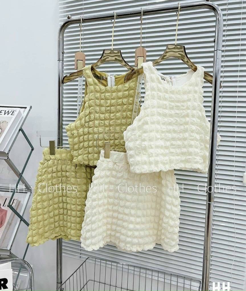 (Hcm)sét váy áo xốp  quảng châu mẫu đẹp