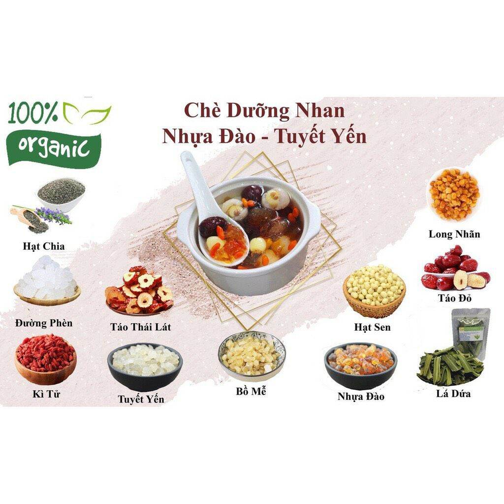 [HCM]Combo Set Chè Tuyết Yến dưỡng nhan