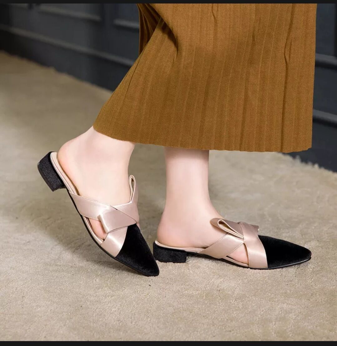 Dép sục nữ phối nơ xinh