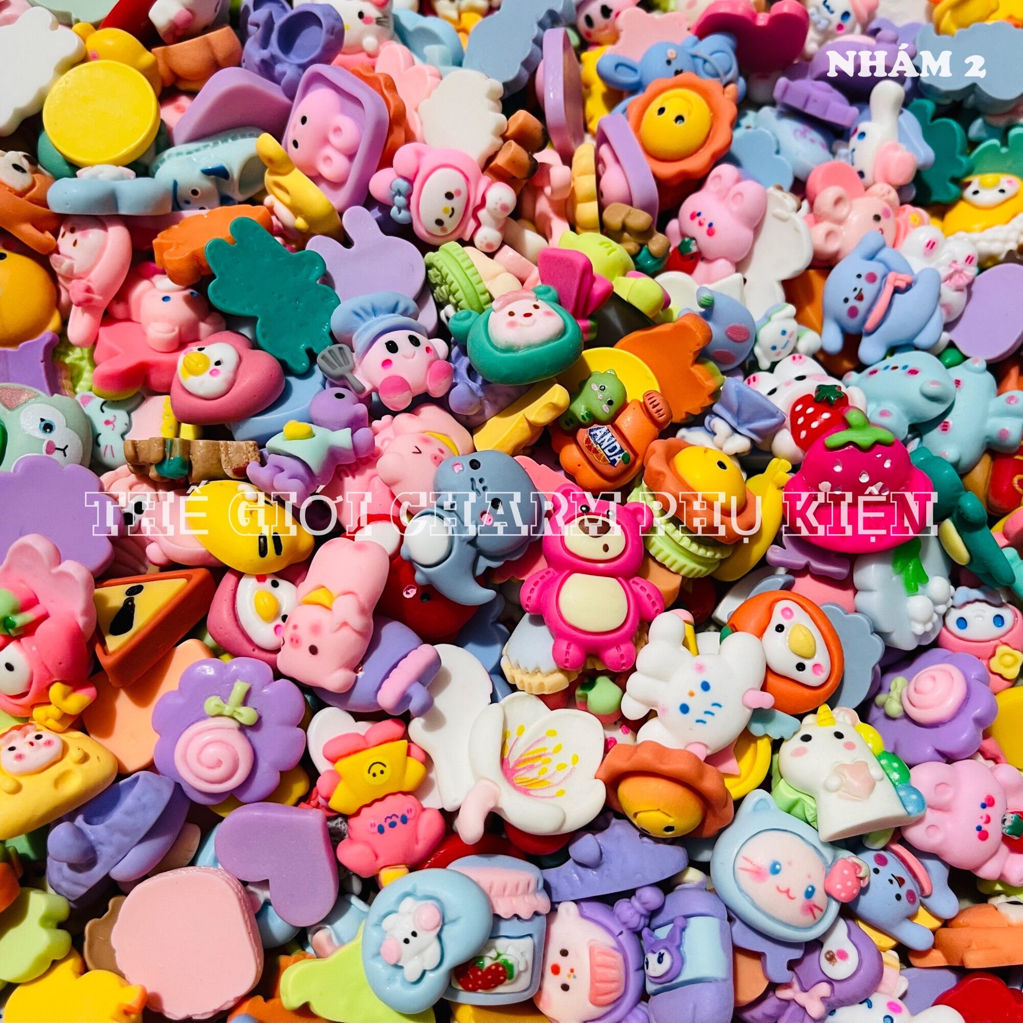 Túi 100 charm / center trộn nhiều mẫu siêu xinh