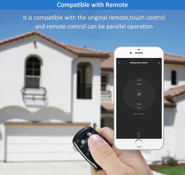 Công tắc cửa cuốn thông minh wifi Tuya, đóng/mở cửa cuốn từ xa bằng điện thoại