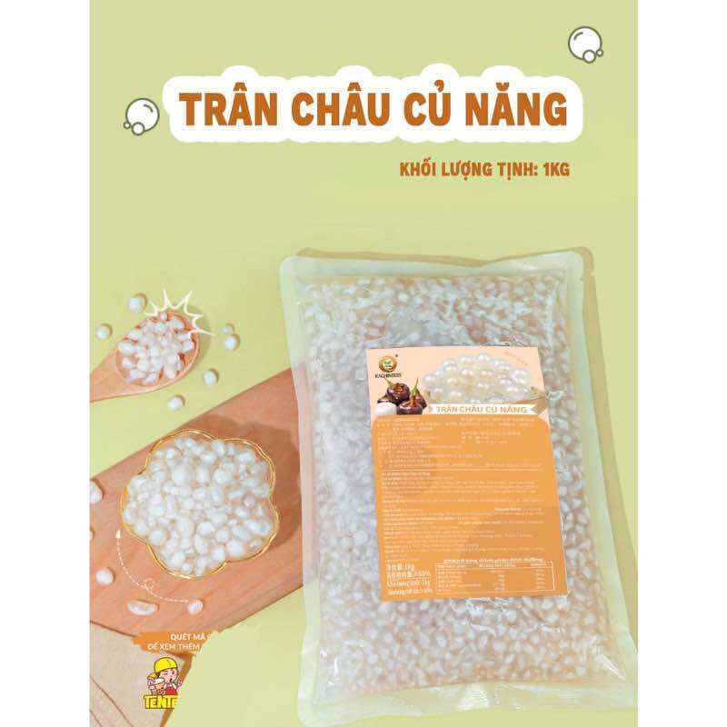 Trân châu củ năng không cần nấu - gói 1kg