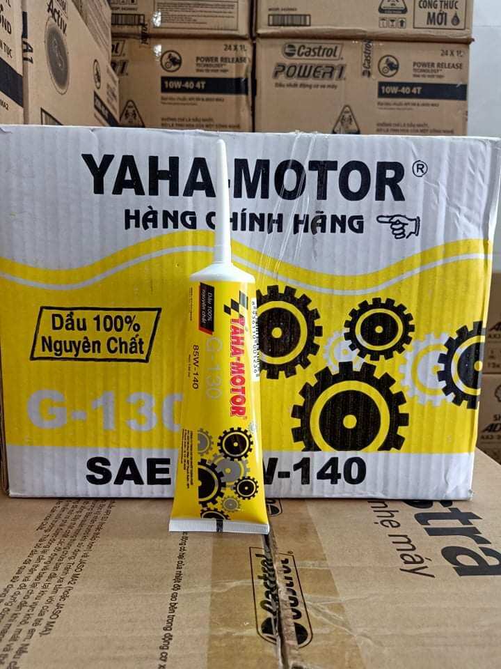 Dầu nhớt hộp số (nhớt láp) xe tay ga YAHA-MOTOR G-130 85W-140 120ml (1 chai - 48 chai)