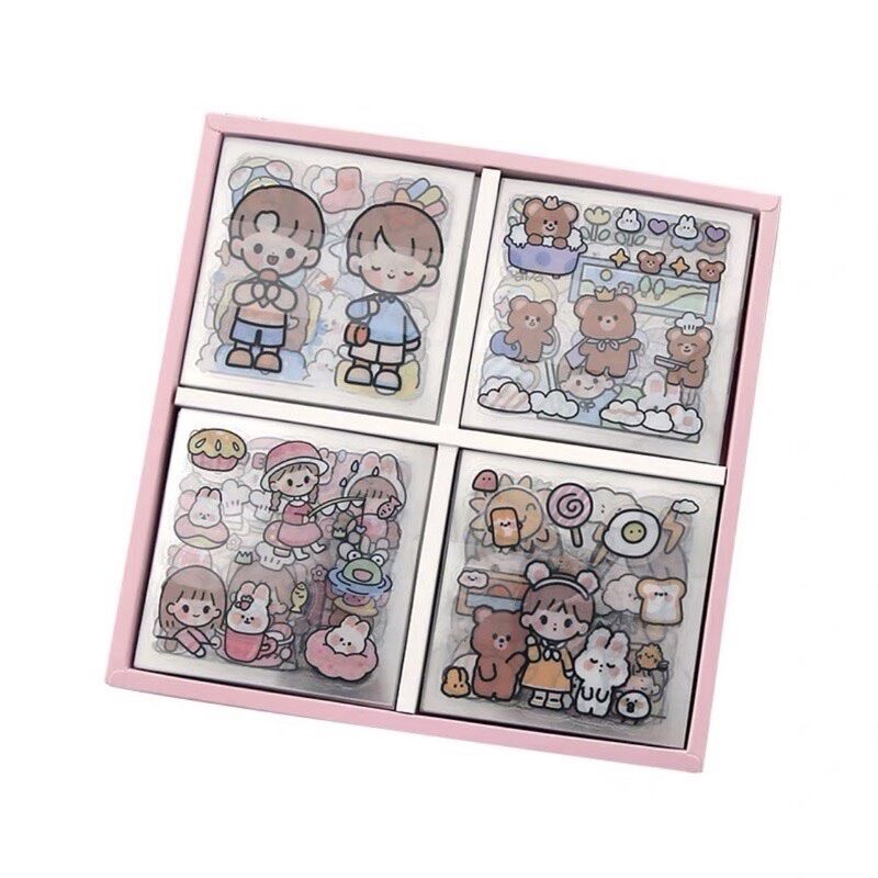Hộp sticker 100 tấm (1000 sticker) không thấm nước