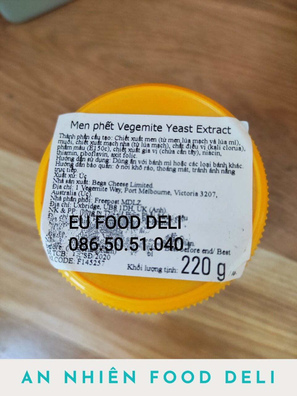 Mứt Bơ Men Phết Yeast Extract Thượng Hạng