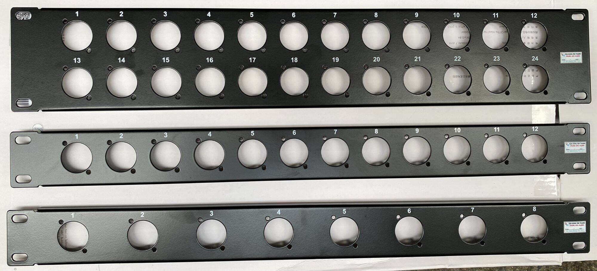 Thanh panel ghs bắt tủ máy 8 12 24 lỗ không jack