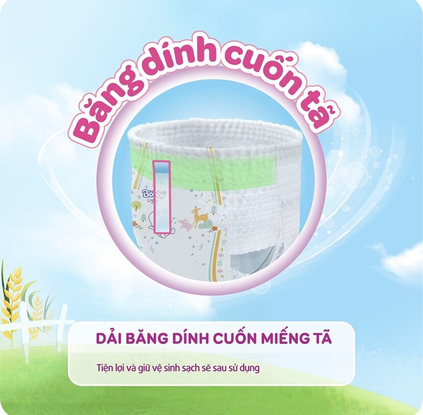 Tả quần Bobby XL84 +8 miếng gạo non mới