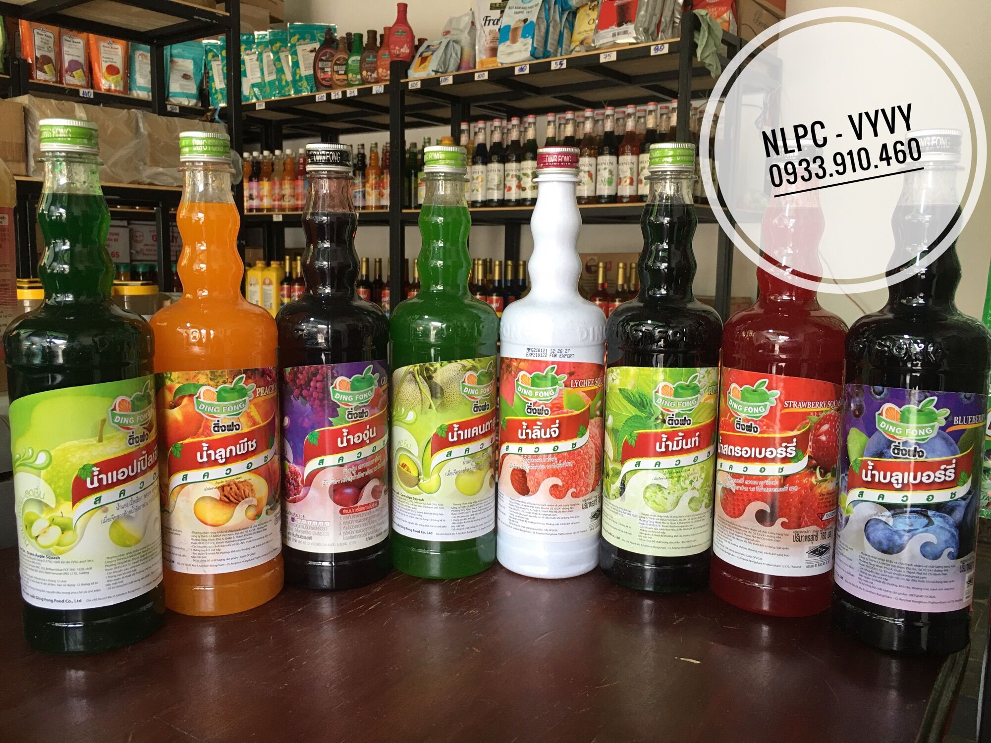 Siro Thái Dingfong đủ mùi - 760ml