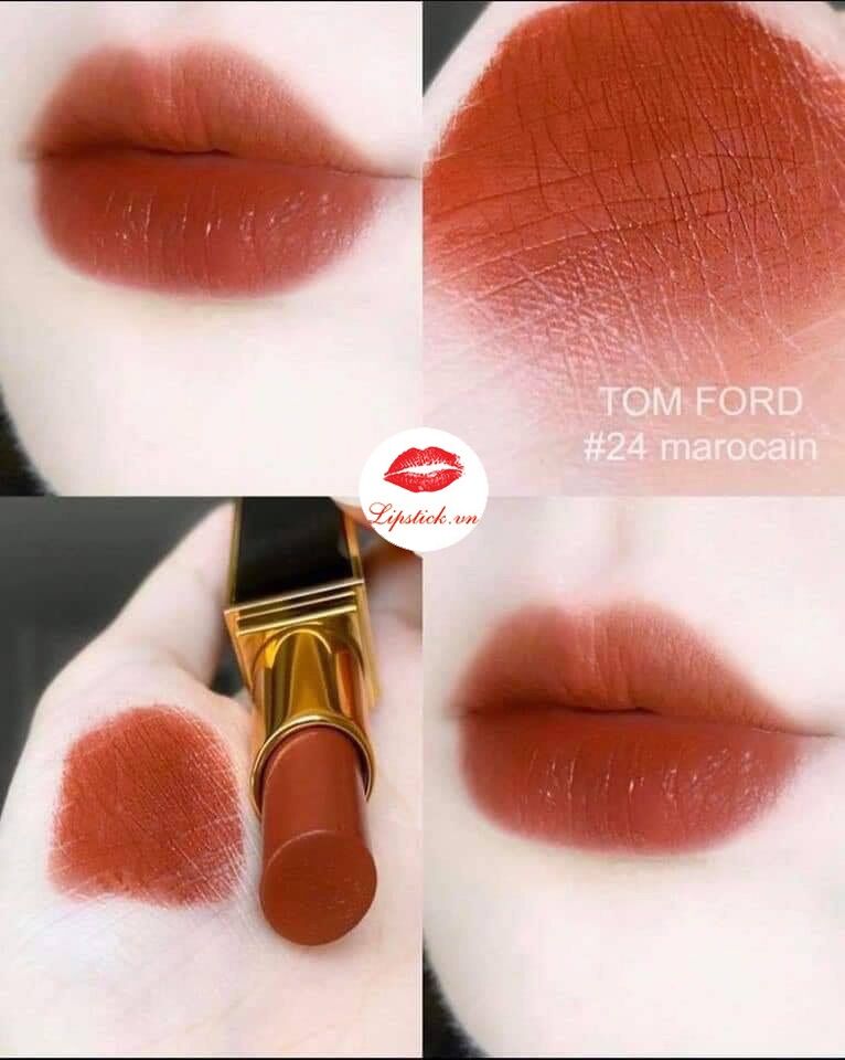 Son Tom Ford Lip Color Màu 24 Marocain Đỏ Đất