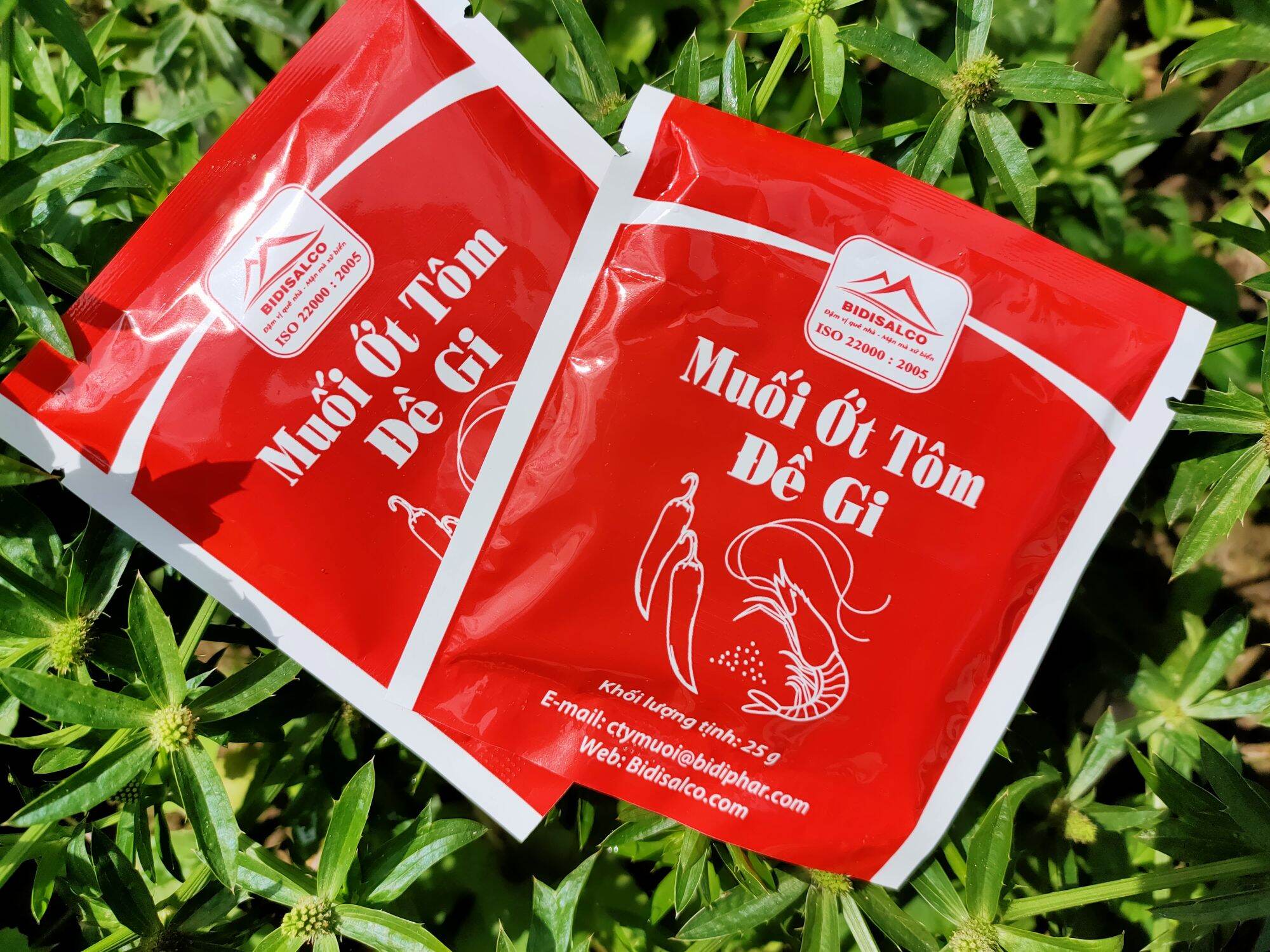 MUỐI ỚT TÔM ĐỀ GI BÌNH ĐỊNH 6K/GÓI DÙNG THỬ 25Gr