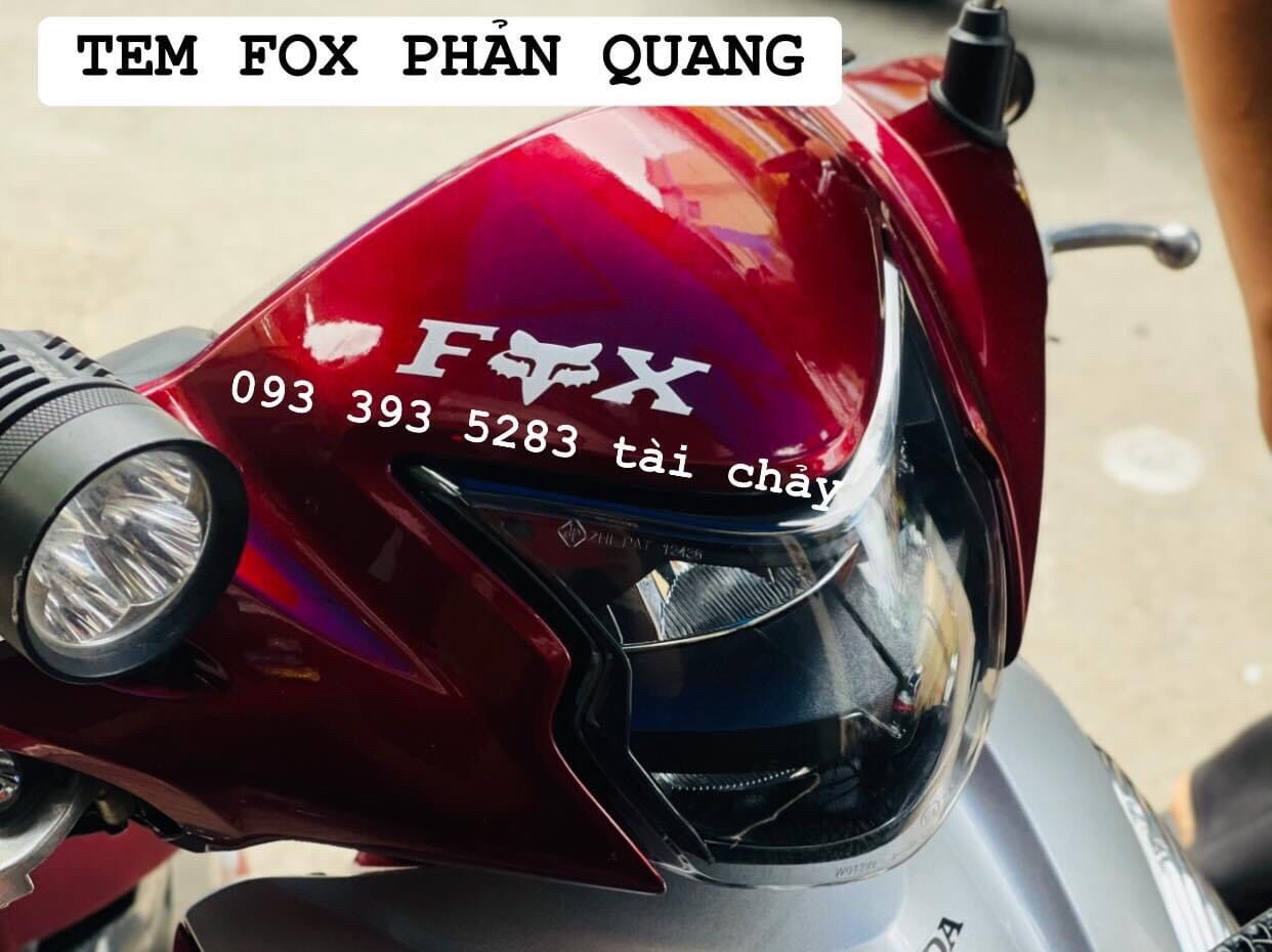 [ 1 MIẾNG ] TEM DECAL FOX DÀI 6 CM DÁN TRANG TRÍ XE VÀ NHIỀU VI TRÍ KHÁC