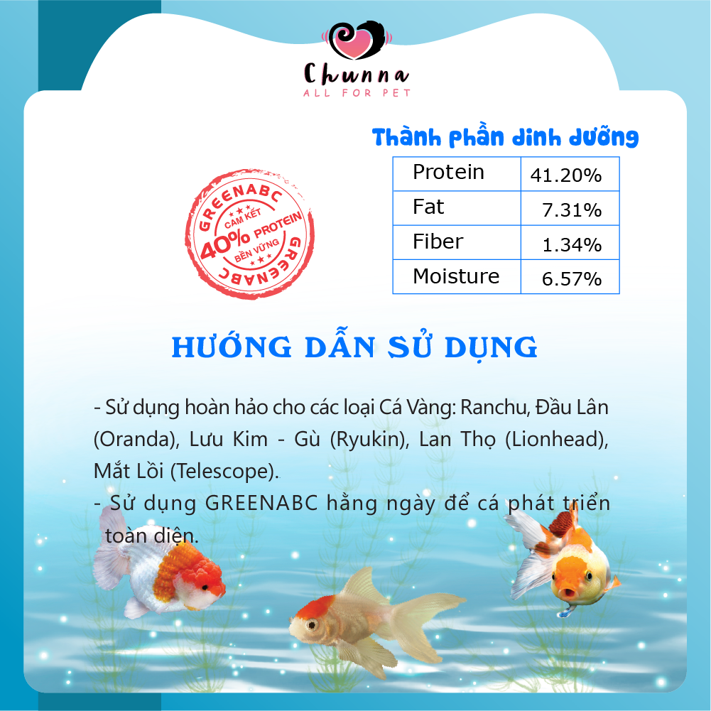 Thức ăn CÁ 3 ĐUÔI - Gold Fish