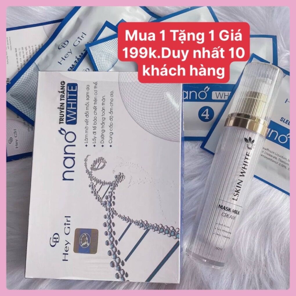 Compo tắm trắng nano +ủ trắng kén tằm