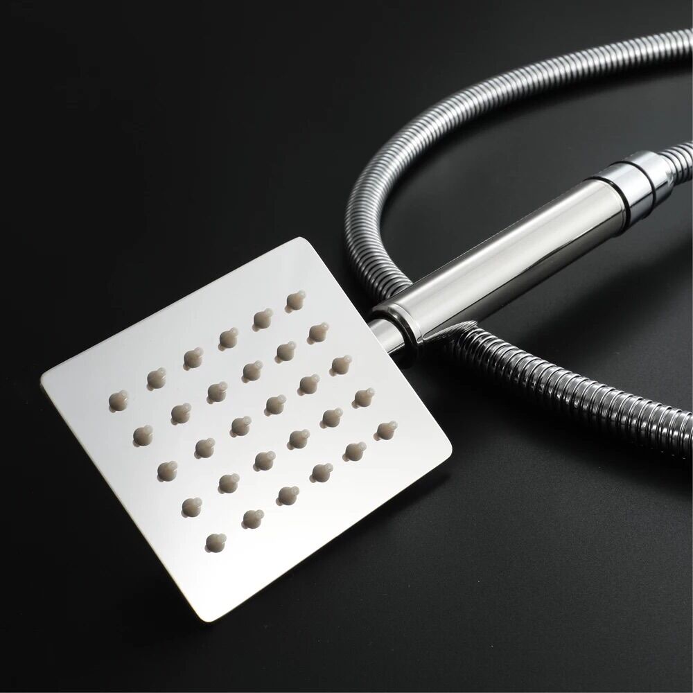 Vòi hoa sen inox 304 vuông ( có kèm dây và gài sen)